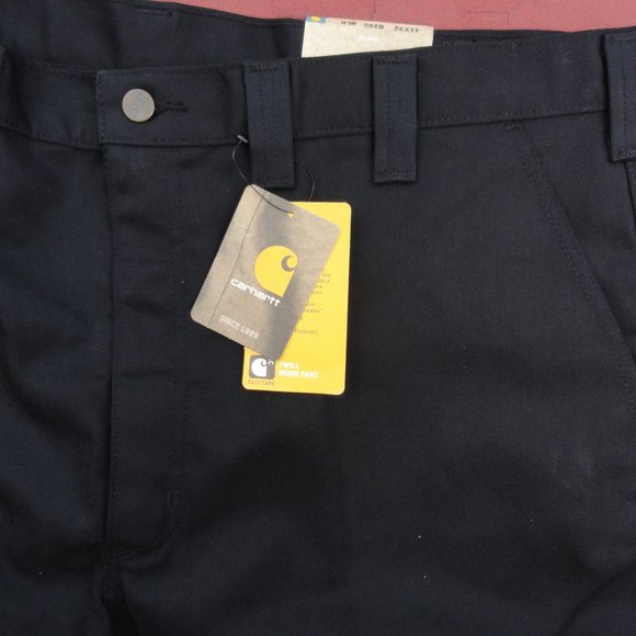 Carhartt Black Twill relaxed fit pants~44x32~Work Wear~ - Picture 2 of 5